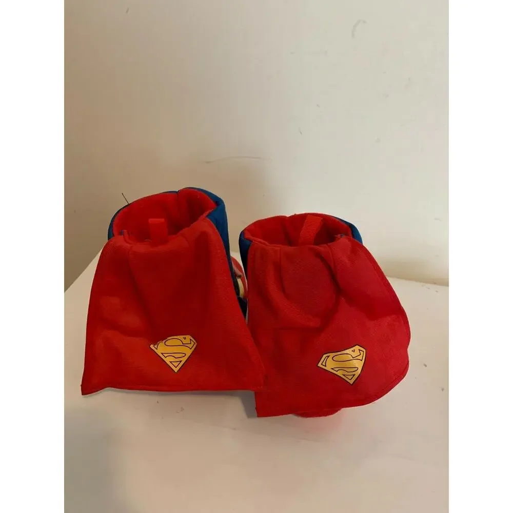Superman Slippers Size S 5/6 Unisex Capes Boys or Girls DC Comics Booties